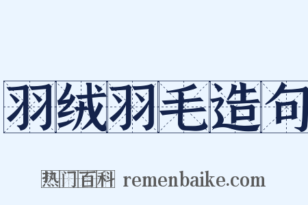 羽绒羽毛造句是什么意思的图片